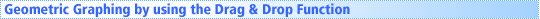 Geometric Graphing by using the Drag & Drop Function